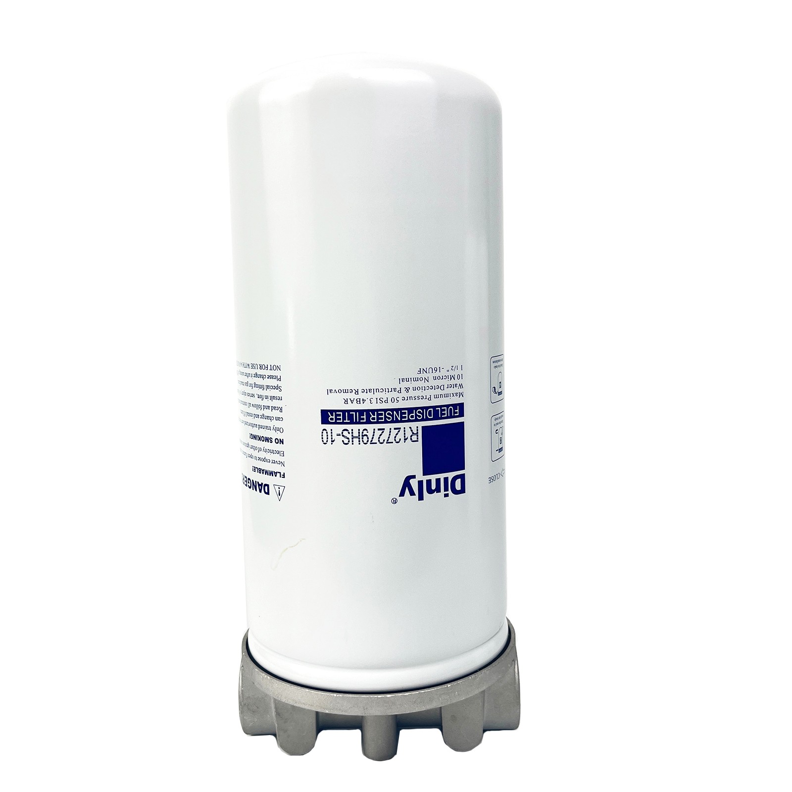R127279HS-10 Fuel Filter Kit Water Separator Filter with 1-inch NTP Aluminum Adapter